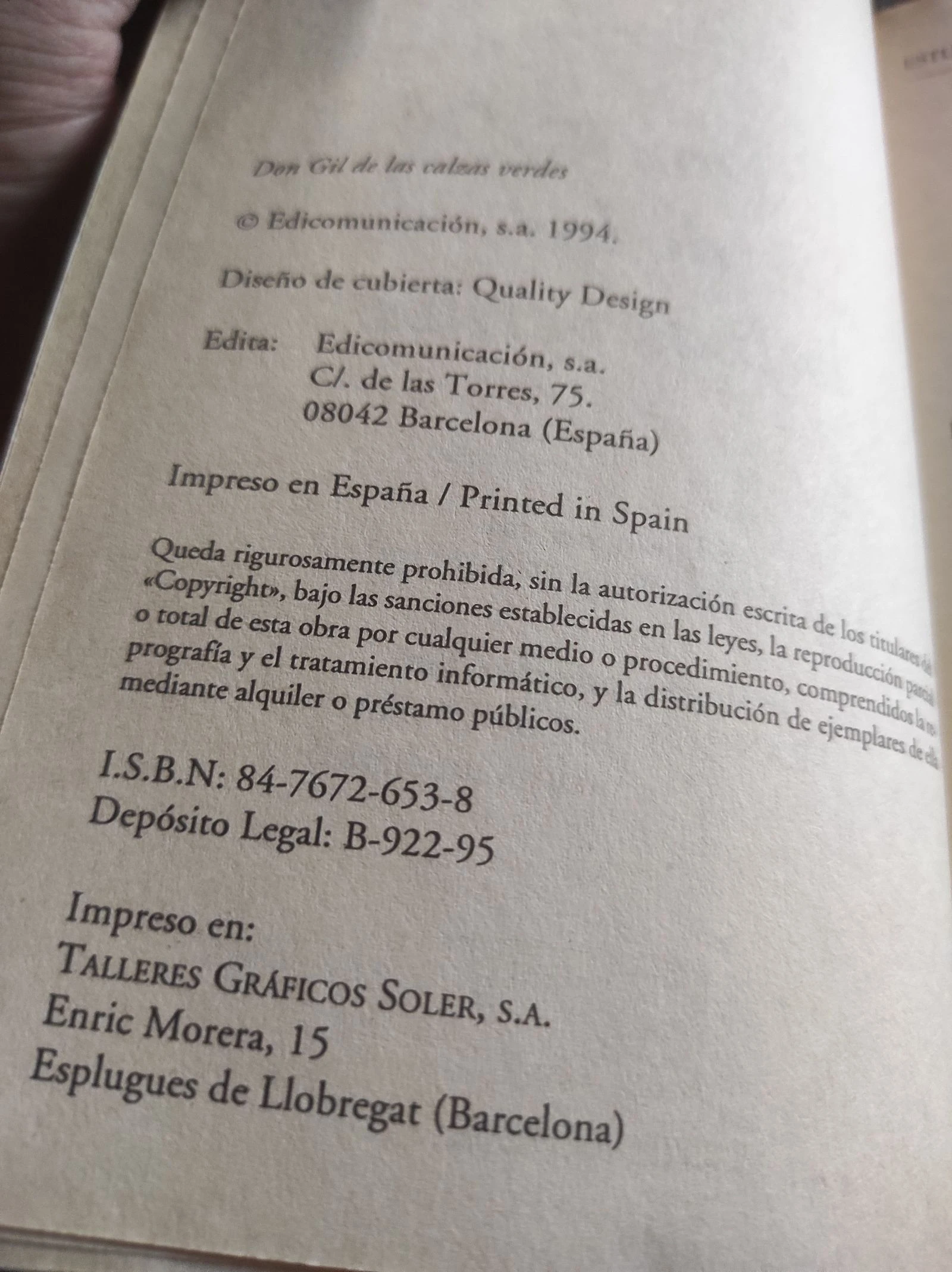 Don Gil de de groene kousen, Tirso de Molina 1995 – photo 4